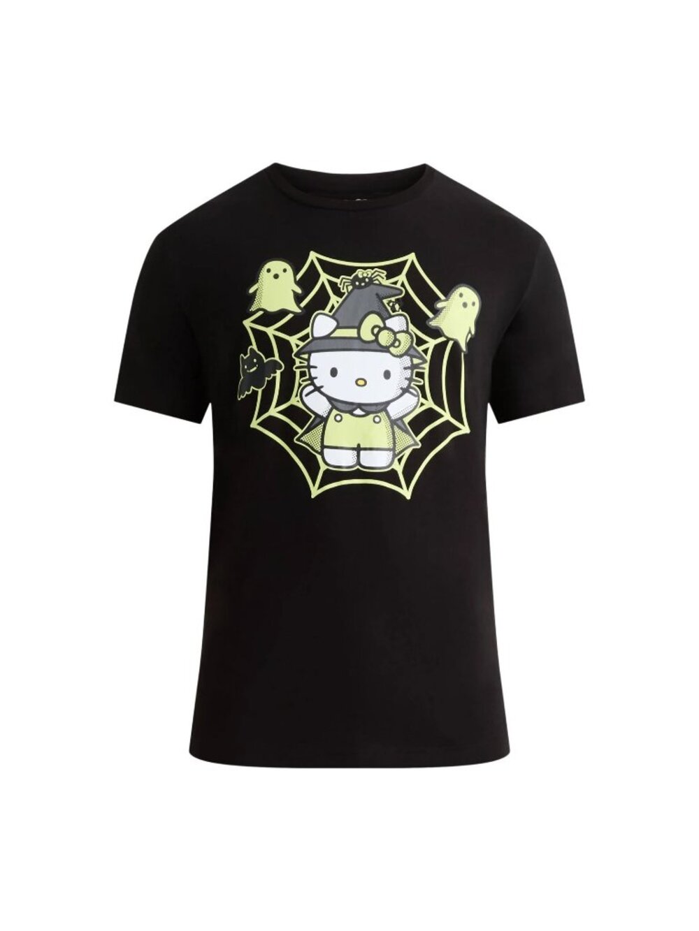 Hello Kitty Glow In The Dark Halloween Graphic T-Shirt Mens Medium